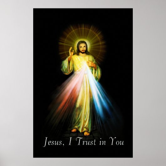 Jesus Divine Mercy Poster (Voorkant)