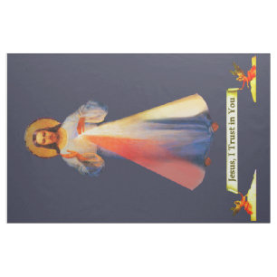 Jesus Divine Mercy stof