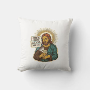 Jesus Dode Telefoon Geen Muziek Zware Lift Gym Hum Kussen