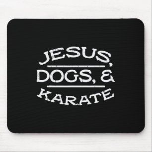Jesus Dogs Karate Martial Arts Christians Mannen W Muismat