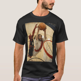 Jesus domineert over de t-shirt