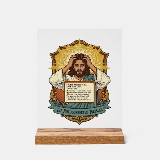 Jésus E-mail Typo Correction Automatique Désastre (Recto)