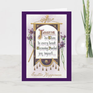 Jesus Easter Banner Holiday Kaart