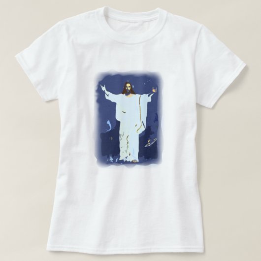 Jesus Easter Shirt - Hij is verrezen T-shirt ontwe (Design voorkant)