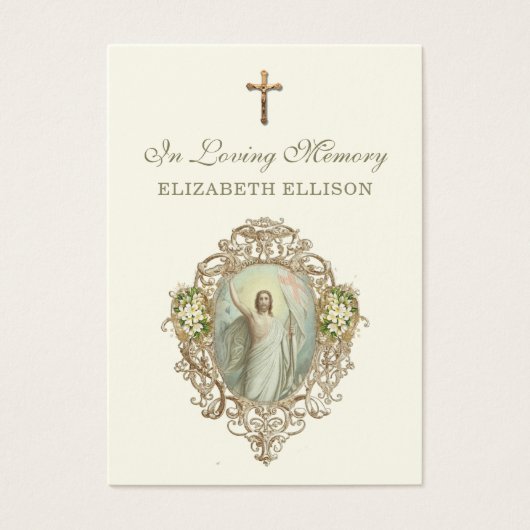 Jésus Écriture de résurrection Carte de prière fun (Devant)