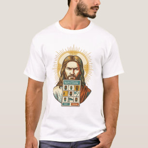 Jesus Eindeloze Captcha Verificatie Verkeerslichte T-shirt