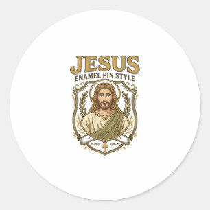 Jesus Email Pin Stijl Jesus Email Pin Christelijk Ronde Sticker