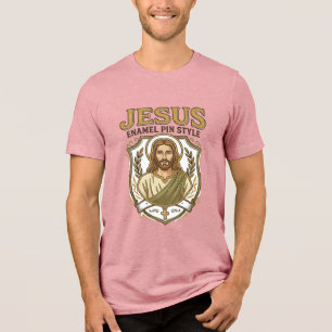 Jesus Email Pin Stijl Jesus Email Pin Christelijk Tri-Blend Shirt