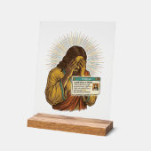 Jésus embarrassé Statut de dix ans Humour_1 (Angle)