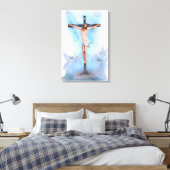 Jésus en croix avec les oiseaux Toile Enveloppée (Insitu(Chambre))