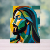 Jésus en cubisme vert 6 (Neutre)