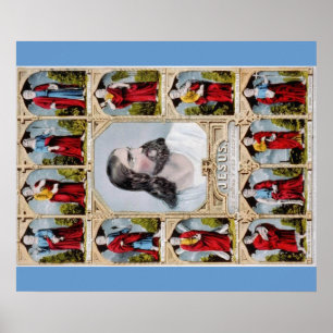 Jesus en het poster van Apostelen