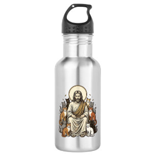 Jesus en Katten Vintage Waterfles
