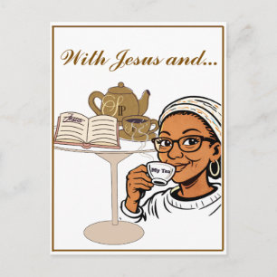 Jesus en Mijn Thee Stationery Briefkaart