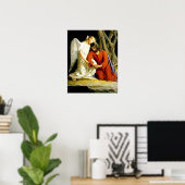 Jésus en prière au jardin de Gethsémani Poster (Bureau à domicile)