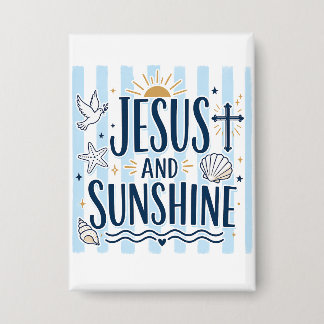 Jesus en Sunshine-knop Button