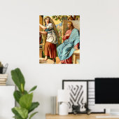 jesus en vrouwen in het well - poster (Thuiskantoor)