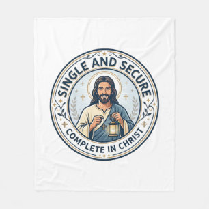 Jesus Enkelvoud Wachtseizoen Shirt Gebaseerd op he Fleece Deken