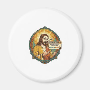 Jesus Ergerlijke Software Update Pop-up Kantoor Hu Magneet
