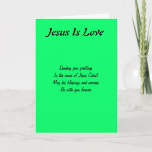 Jésus est amour Cartes de voeux