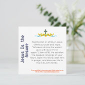 Jésus est la carte de témoin de réponse (Debout devant)