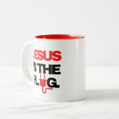 JÉSUS est la Mug Plug (Devant gauche)