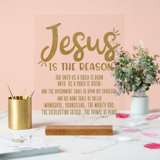 Jésus est la raison avec Isaïe Verse Noël (Mariage)