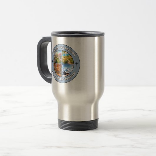 Jésus est la raison de chaque saison - Travel Mug (Devant gauche)