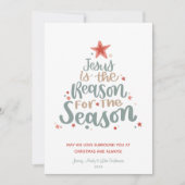 Jésus est la raison de la carte de Noël de saison (Devant)