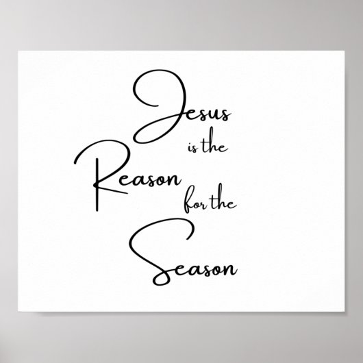 Jésus est la raison de la saison Poster (Devant)