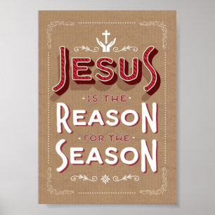 Jesus est la raison de la saison Poster d'art