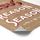 Jesus est la raison de la saison Poster d'art (Coin)