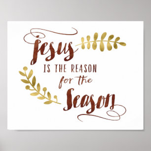 Jesus est la raison de la saison Poster d'art