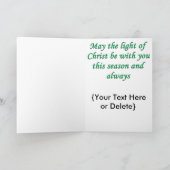 Jésus est la raison de Noël Carte de voeux (Intérieur)