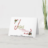 Jésus est la raison de Noël Carte de voeux (Dos)