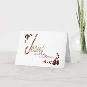Jésus est la raison de Noël Carte de voeux