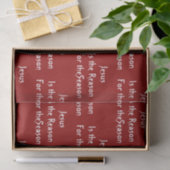 Jésus est la Raison Papier de Soie Noël (Cadeau)