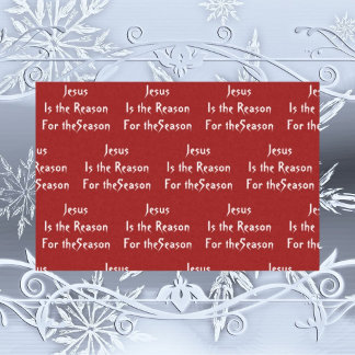 Jésus est la Raison Papier de Soie Noël