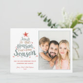 Jésus est la Raison Photo Carte de Noël (Debout devant)