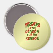 Jésus Est La Raison Pour Les Magnets De Saison (Recto/Verso)