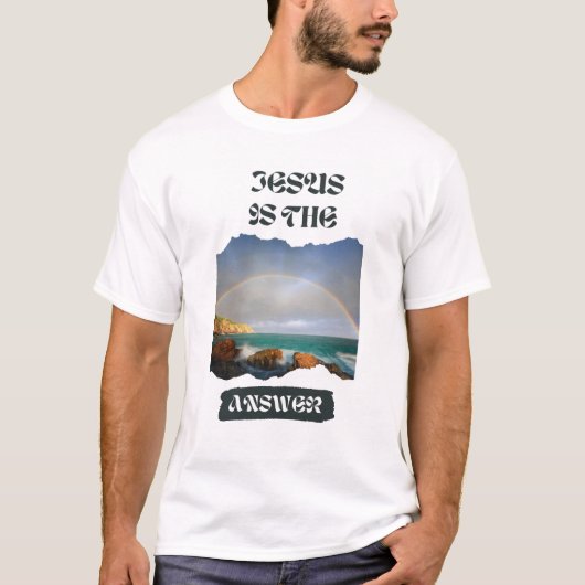 Jésus est la réponse T-shirt Homme (Devant)