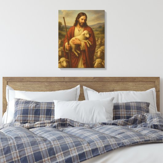 Jésus est la toile murale Shephard #5™ LDS (Insitu(Chambre))