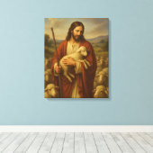 Jésus est la toile murale Shephard #5™ LDS (Insitu (Plancher de Bois))
