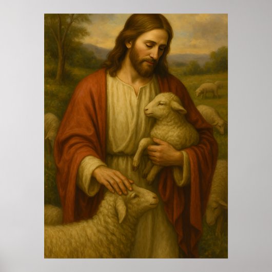 Jésus est le berger #4™ Affiche d'art mural SUD (Devant)