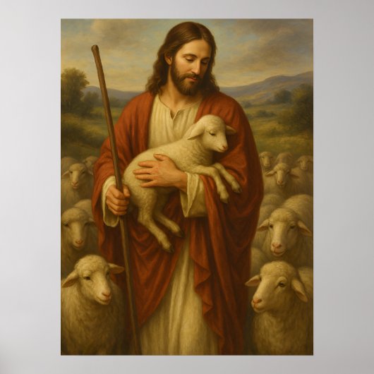 Jésus est le berger #5™ Affiche d'art mural SUD (Devant)