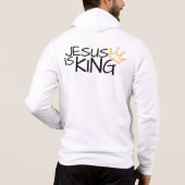 Jésus est le roi - Sweat - shirt à capuche chrétie (Dos)
