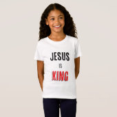 Jésus est le roi T-shirt (Devant entier)