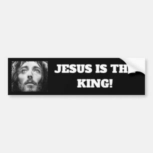 "Jésus est le Roi" Vinyl Bumper Sticker