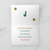 Jésus est l'essence de Noël, carte de voeux (Intérieur)