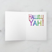 Jésus est levé ! (arc-en-ciel) carte de Pâques (Intérieur)